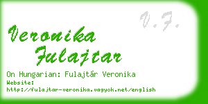veronika fulajtar business card